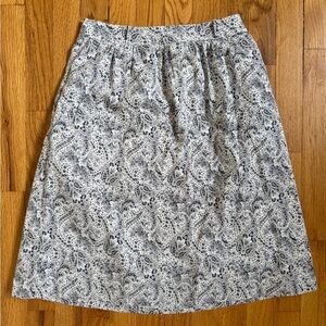 Elegant Paisley Midi Skirt